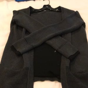 Lululemon grey sweater with black inlay